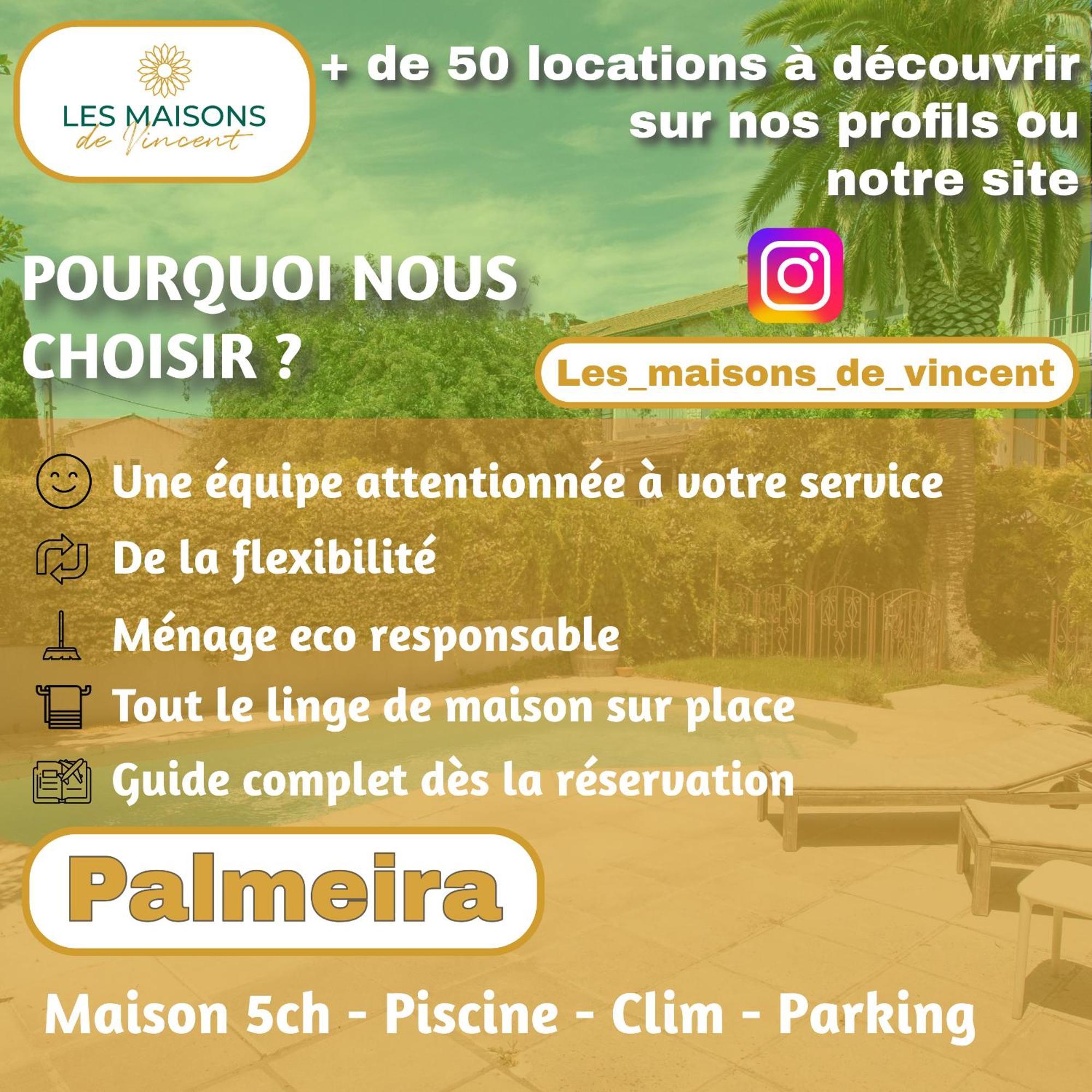 Palmeira, Piscine - Parking - Clim 아흘르 외부 사진